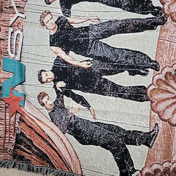 *NSYNC Marionettes Fringe Edges Throw Blanket - Picture 2 of 5